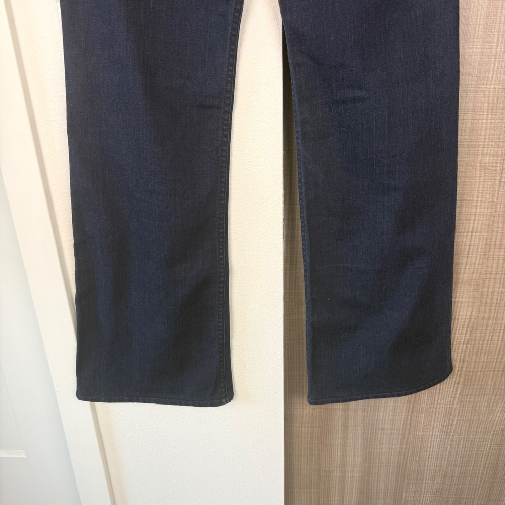 Grey Ant Dark Wash Flare Wide Leg Jeans 70s Bell Bottom High Waisted Size 4 - Picture 7 of 9